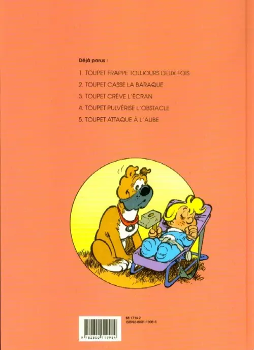Verso de l'album Toupet Tome 5 Toupet attaque à l'aube