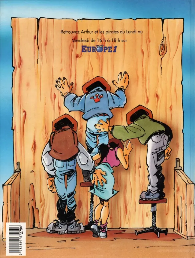 Verso de l'album Arthur et les pirates