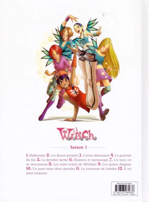 Verso de l'album W.I.T.C.H. Tome 1 Halloween
