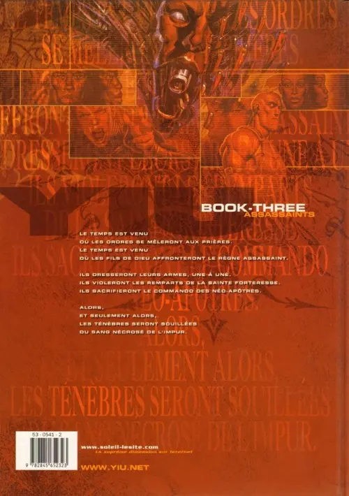 Verso de l'album Yiu Tome 3 Assassaints
