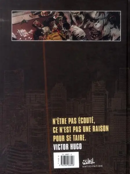 Verso de l'album Zombies Néchronologies Tome 1 Les Misérables