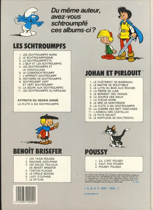 Verso de l'album Benoît Brisefer Tome 1 Les taxis rouges
