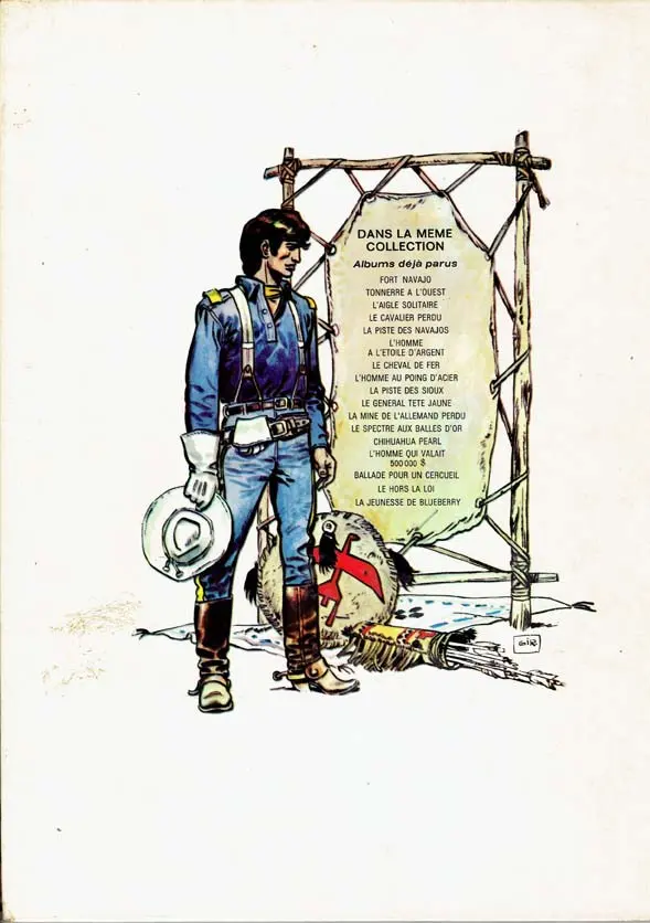 Verso de l'album Blueberry Tome 1 Fort Navajo