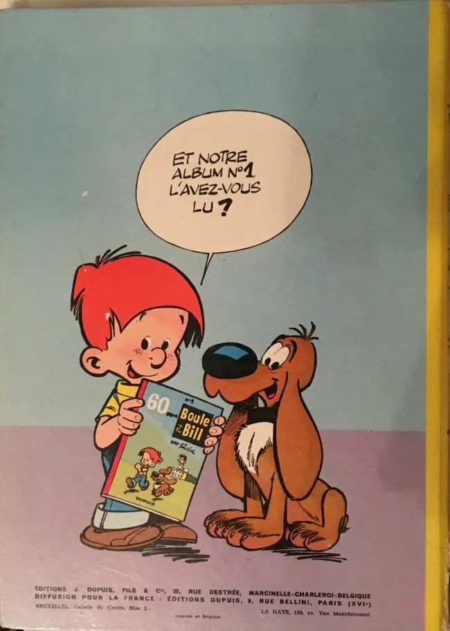 Verso de l'album Boule & Bill Tome 2