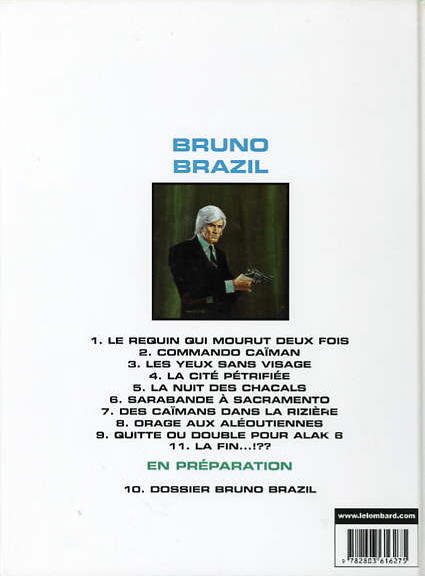 Verso de l'album Bruno Brazil Tome 9 Quitte ou double pour Alak 6