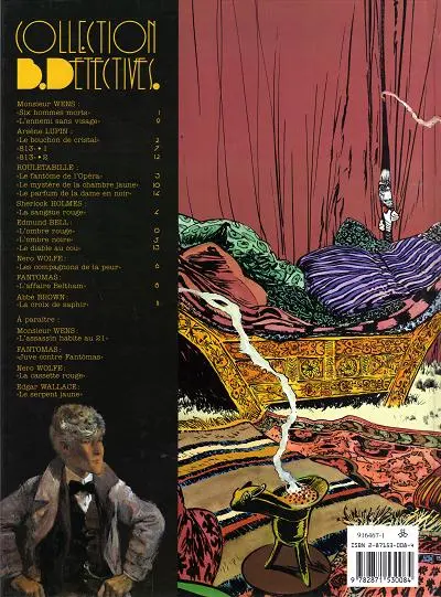 Verso de l'album Les enquêtes d'Edmund Bell Tome 3 L'ombre rouge