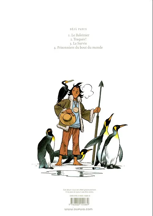 Verso de l'album Esteban Tome 1 Le Baleinier