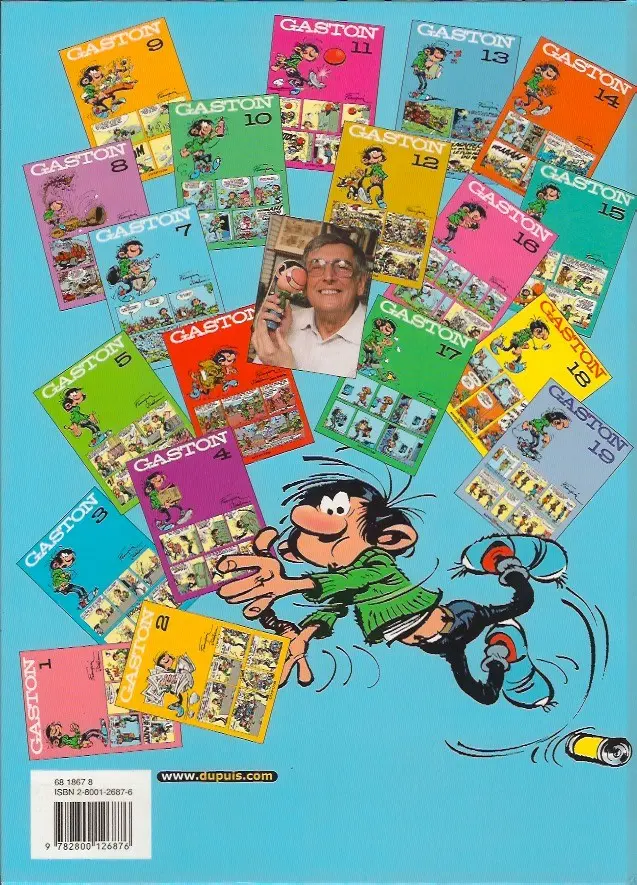 Verso de l'album Gaston Tome 7 Édition spéciale 40e anniversaire