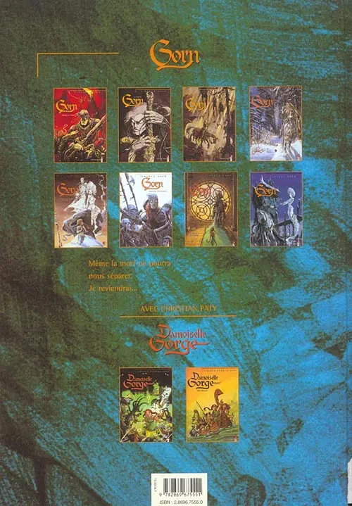 Verso de l'album Gorn Tome 2 Le pacte