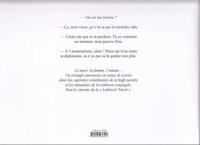 Verso de l'album Jamais deux sans trois