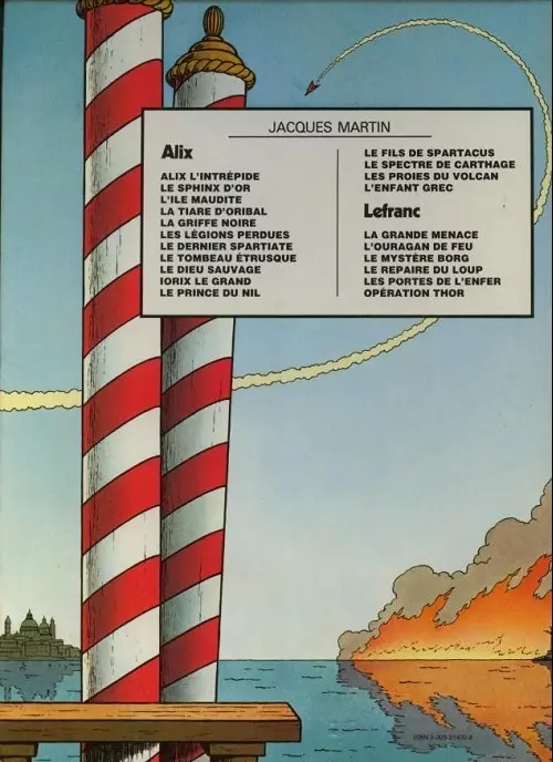 Verso de l'album Lefranc Tome 1 La grande menace