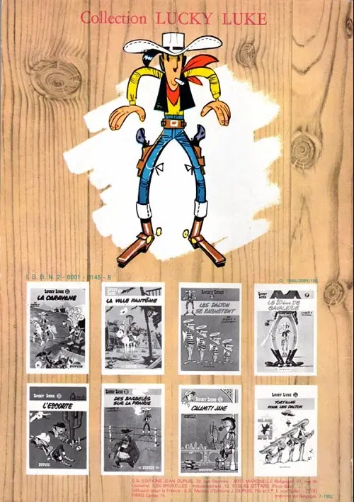 Verso de l'album Lucky Luke Tome 6 Hors-la-loi