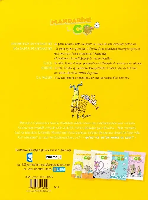Verso de l'album Mandarine & Cow Tome 5 Jus d'orange