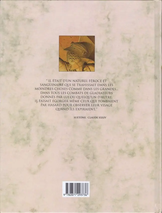 Verso de l'album Murena Tome 1 La pourpre et l'or