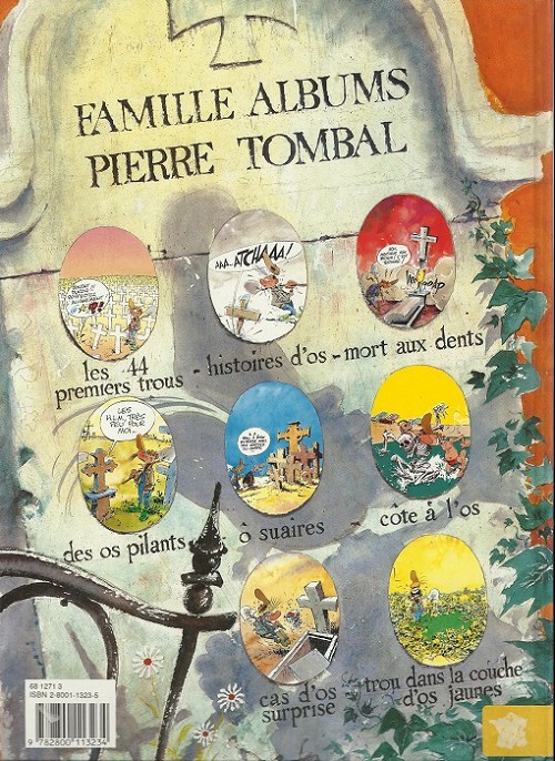 Verso de l'album Pierre Tombal Tome 1 Les 44 premiers trous