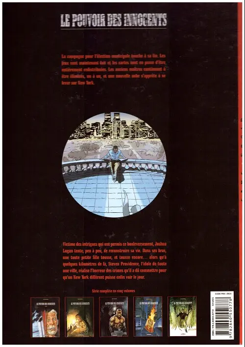 Verso de l'album Le Pouvoir des Innocents Tome 3 Providence