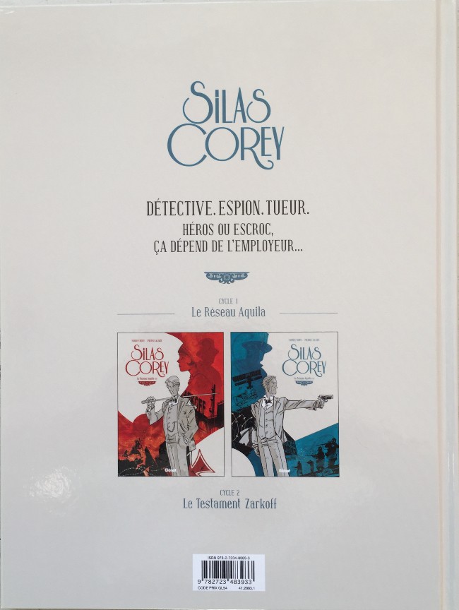 Verso de l'album Silas Corey Tome 2 Le Réseau Aquila 2/2