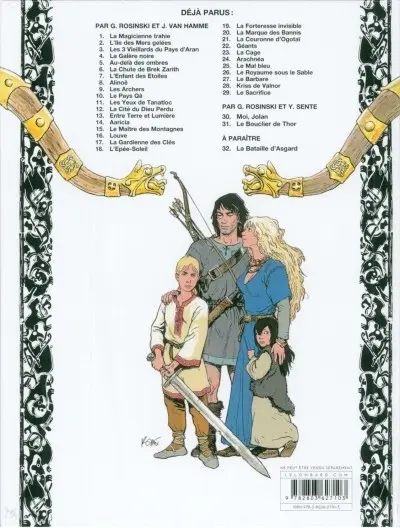 Verso de l'album Thorgal Tome 10 Le Pays Qâ