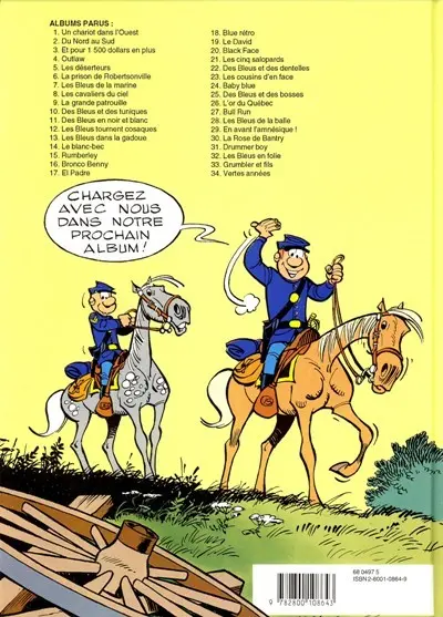 Verso de l'album Les Tuniques Bleues Tome 7 Les bleus de la marine