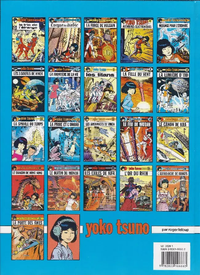 Verso de l'album Yoko Tsuno Tome 1 Le trio de l'étrange