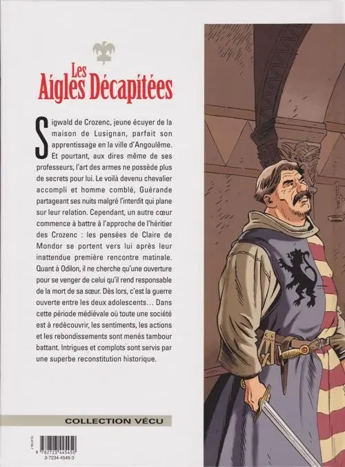 Verso de l'album Les Aigles décapitées Tome 18 L'Écuyer d'Angoulesme