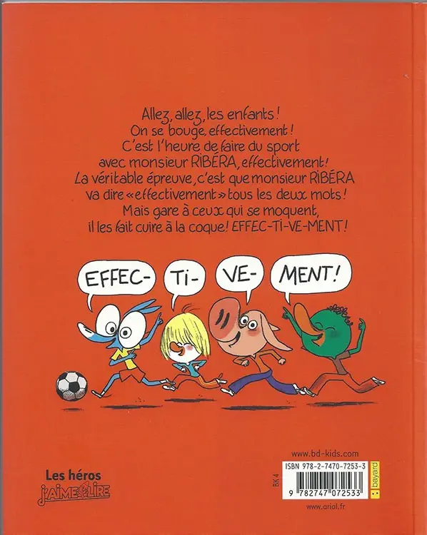 Verso de l'album Ariol Tome 12 Le coq sportif