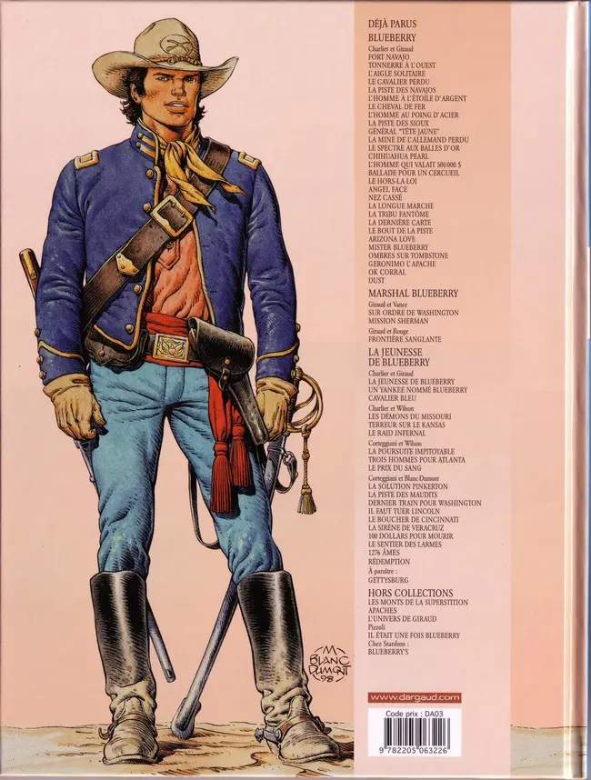 Verso de l'album La Jeunesse de Blueberry Tome 19 Rédemption