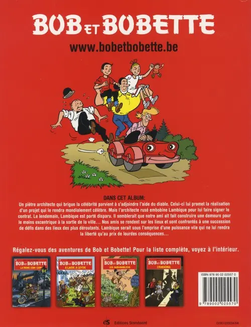 Verso de l'album Bob et Bobette Tome 317 Le bloc bizarre
