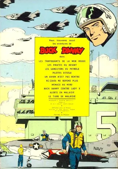 Verso de l'album Buck Danny Tome 20 S.O.S. soucoupes volantes !