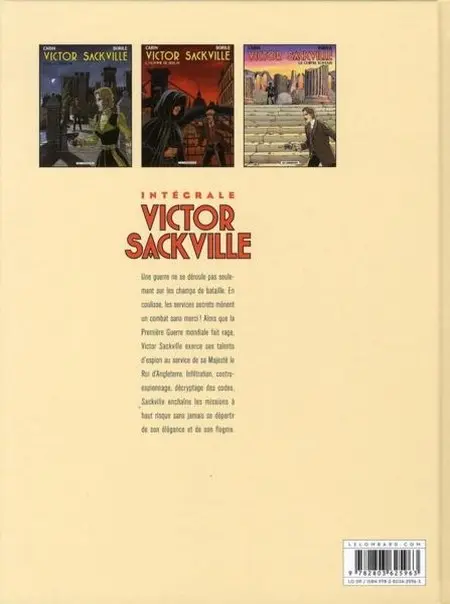Verso de l'album Intégrale Victor Sackville 6