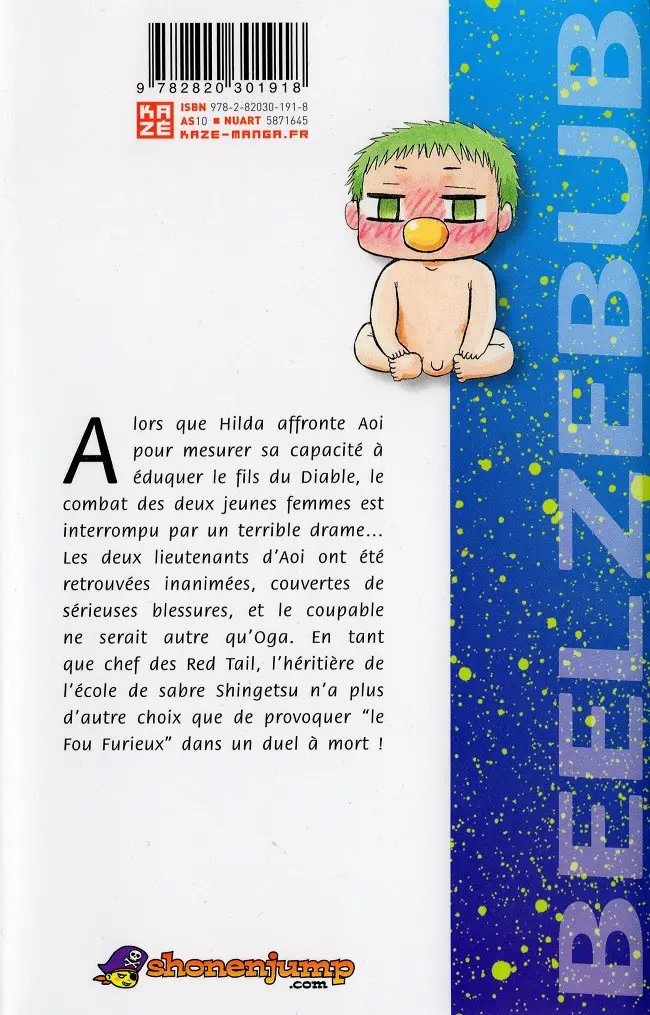 Verso de l'album Beelzebub 3 Entrée en scène !!