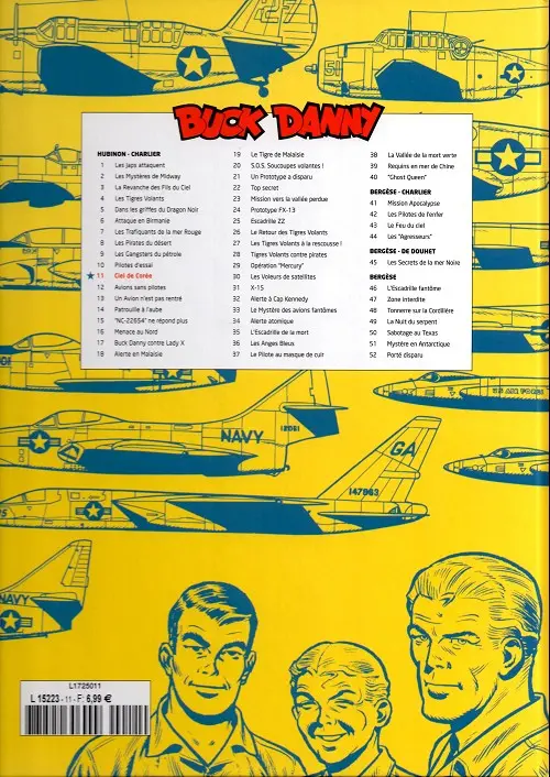 Verso de l'album Buck Danny Tome 11 Ciel de Corée