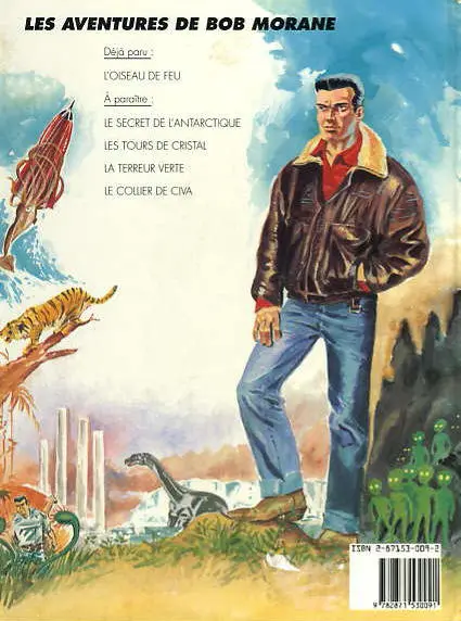 Verso de l'album Bob Morane Lefrancq Tome 1 L'Oiseau de Feu