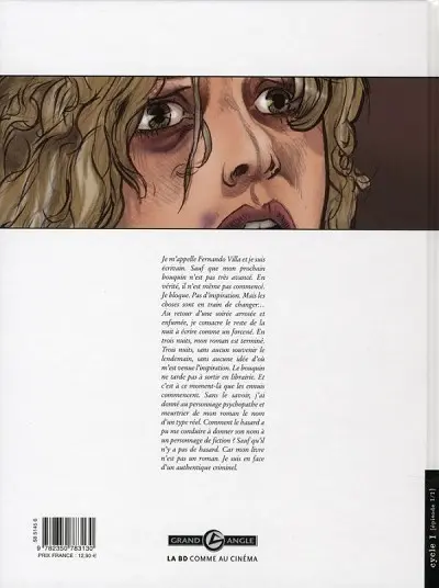 Verso de l'album Borderline Tome 1 Les mots de la nuit