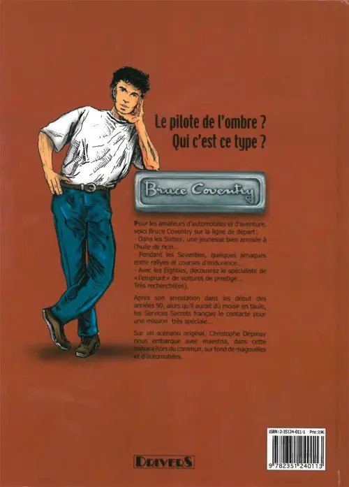 Verso de l'album Bruce Coventry Tome 1 Le pilote de l'ombre