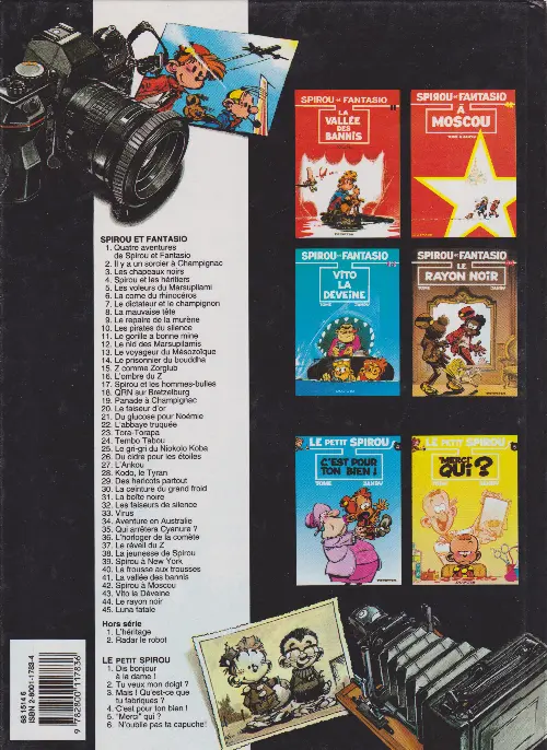 Verso de l'album Spirou et Fantasio Tome 42 Spirou et Fantasio à Moscou