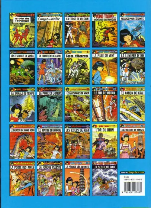 Verso de l'album Yoko Tsuno Tome 18 Les exilés de Kifa
