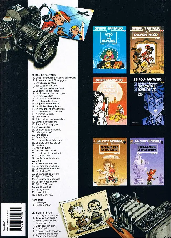 Verso de l'album Spirou et Fantasio Tome 20 Le faiseur d'or