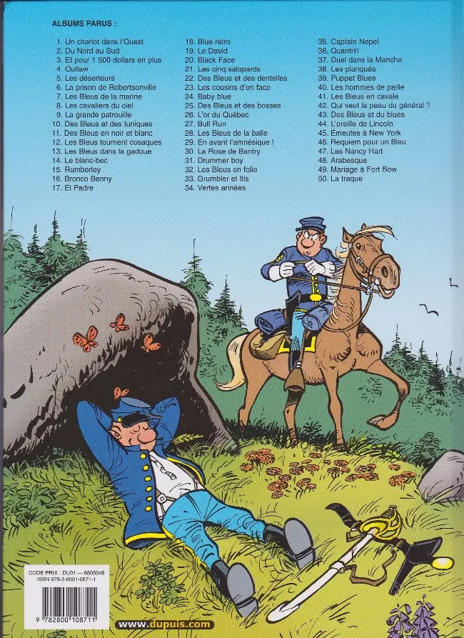 Verso de l'album Les Tuniques Bleues Tome 14 Le blanc-bec