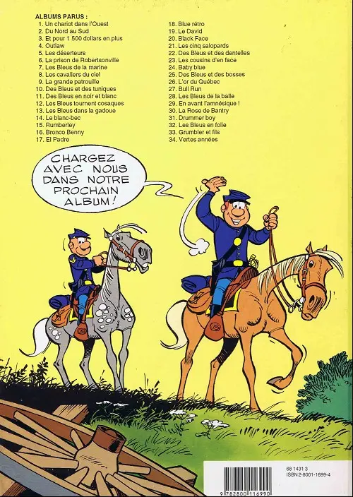 Verso de l'album Les Tuniques Bleues Tome 30 La rose de Bantry