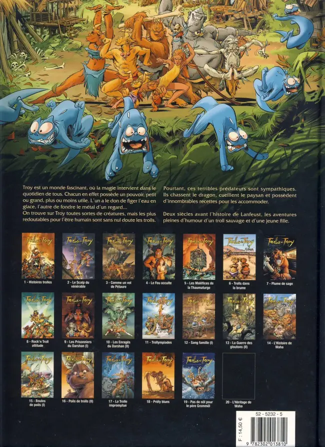 Verso de l'album Trolls de Troy Tome 14 L'histoire de Waha