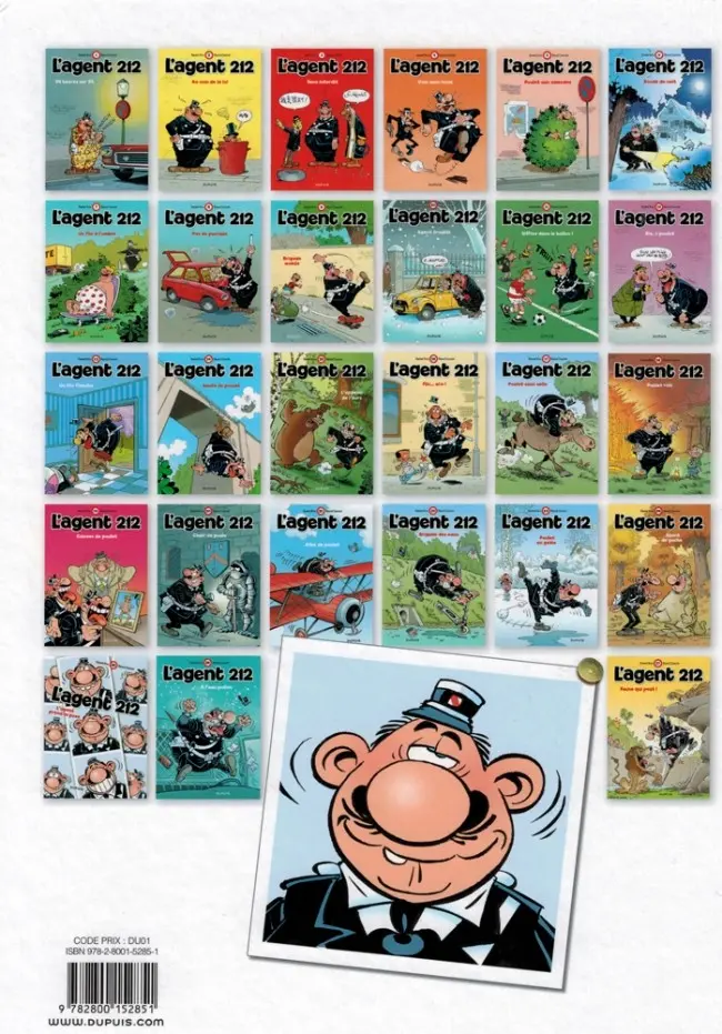 Verso de l'album L'Agent 212 Tome 15 L'appeau de l'ours