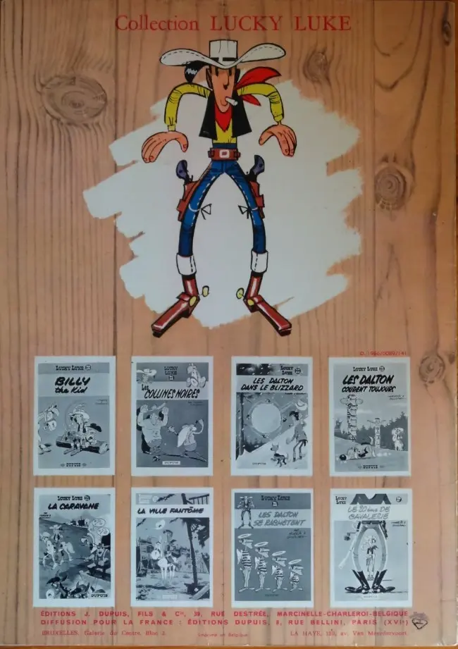 Verso de l'album Lucky Luke Tome 17 Sur la piste des Dalton