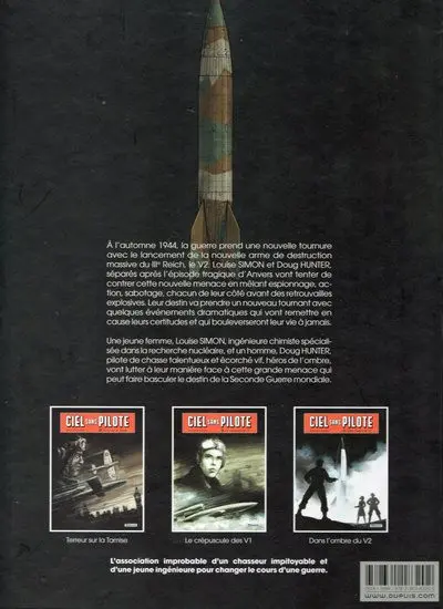 Verso de l'album Ciel sans pilote Tome 3 Dans l'ombre du V2
