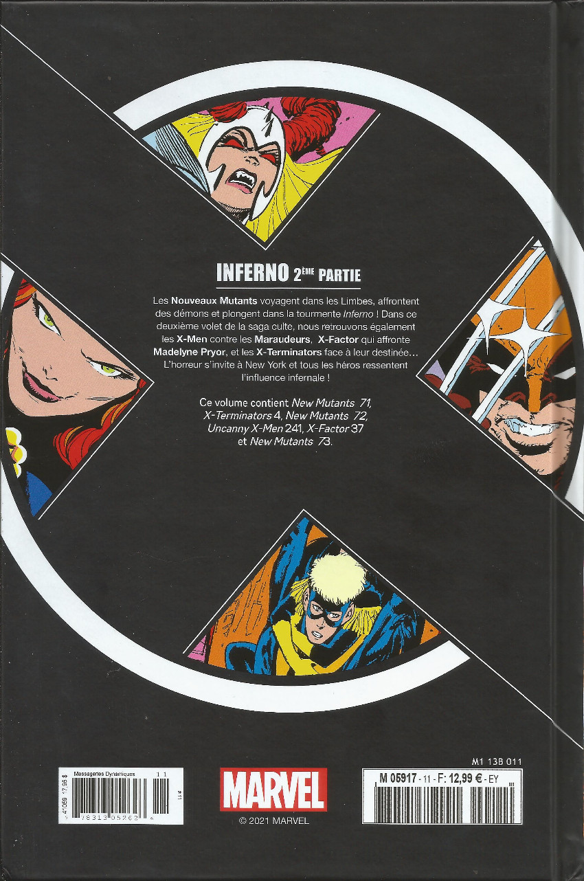 Verso de l'album X-Men - La Collection Mutante Tome 11 Inferno 2ème Partie