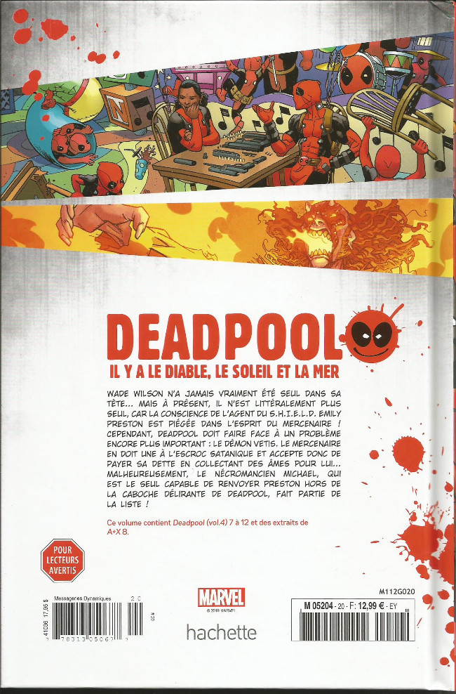 Verso de l'album Deadpool - La collection qui tue Tome 20 Il y a le Diable, le soleil et la mer