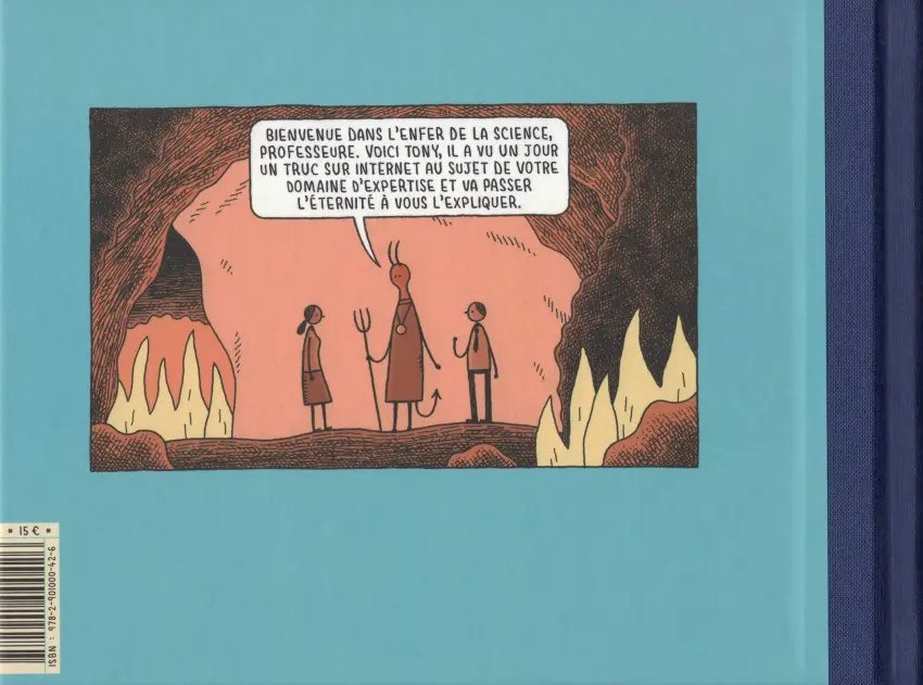 Verso de l'album Le département des théories fumeuses