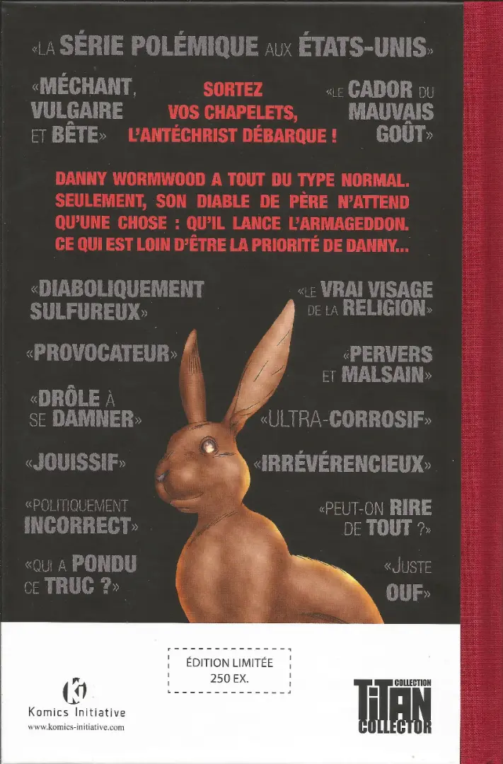 Verso de l'album Les chroniques de Wormwood