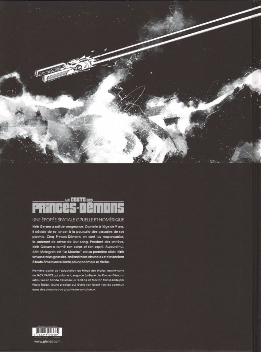 Verso de l'album La geste des Princes-Démons 1 Le Prince des étoiles