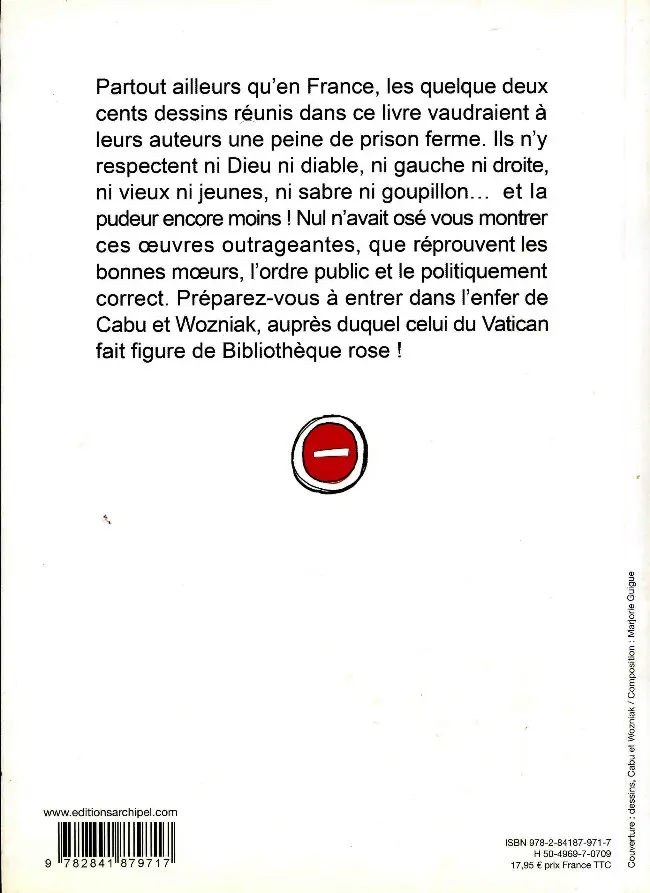 Verso de l'album Les impubliables